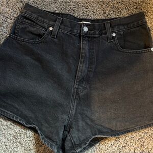 Levi's Black Jean Shorts for Women